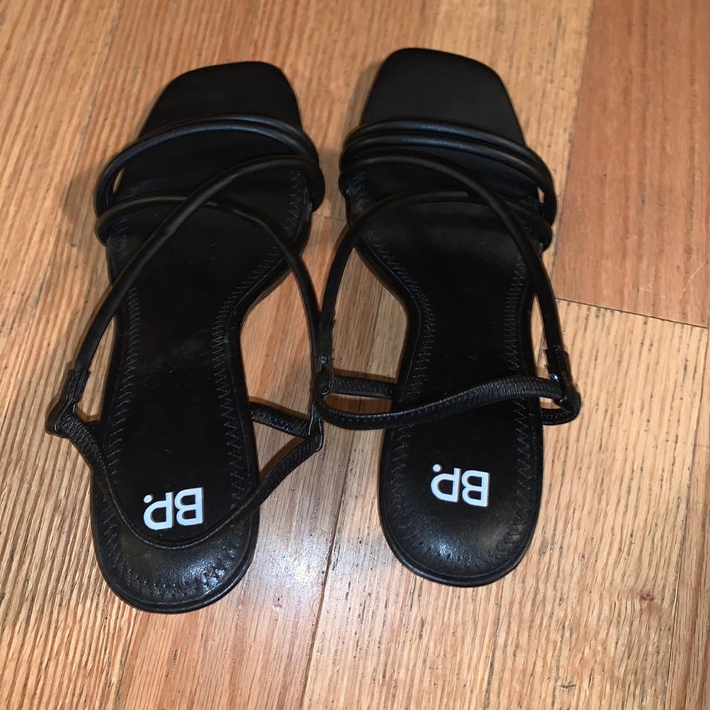 NWOT BP CrissCross Open Toe High Heel Sandals 10.5
